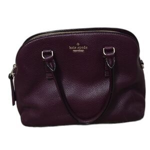 Kate Spade Jackson Street Lottie Plum Burgundy Purple Bag Womens No Strap